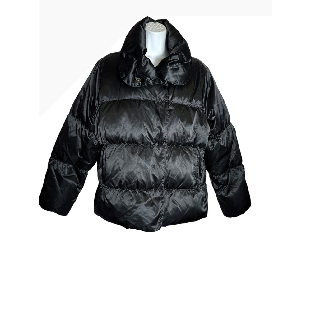 Old Navyβ Black Puffer Coat Size XL Women's Jacket Winter PERFECT π€π€π€ - Picture 4 of 14